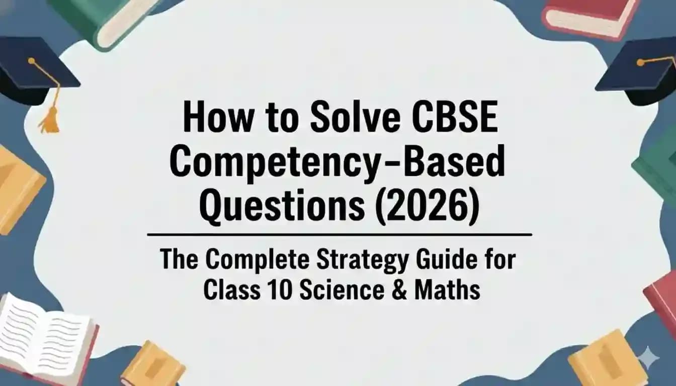 How to Solve CBSE Competency-Based Questions (2026): The Complete Strategy Guide for Class 10 Science & Maths